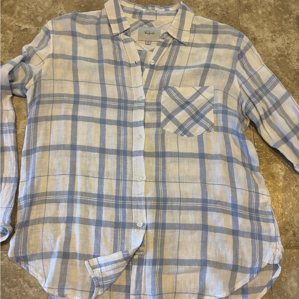 Rails Linen Button Down Shirt